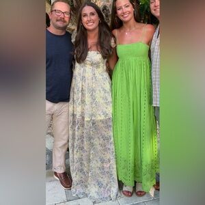 Aakaa Yellow Floral Maxi Dress